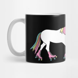 unicorn with roller skates Mug
